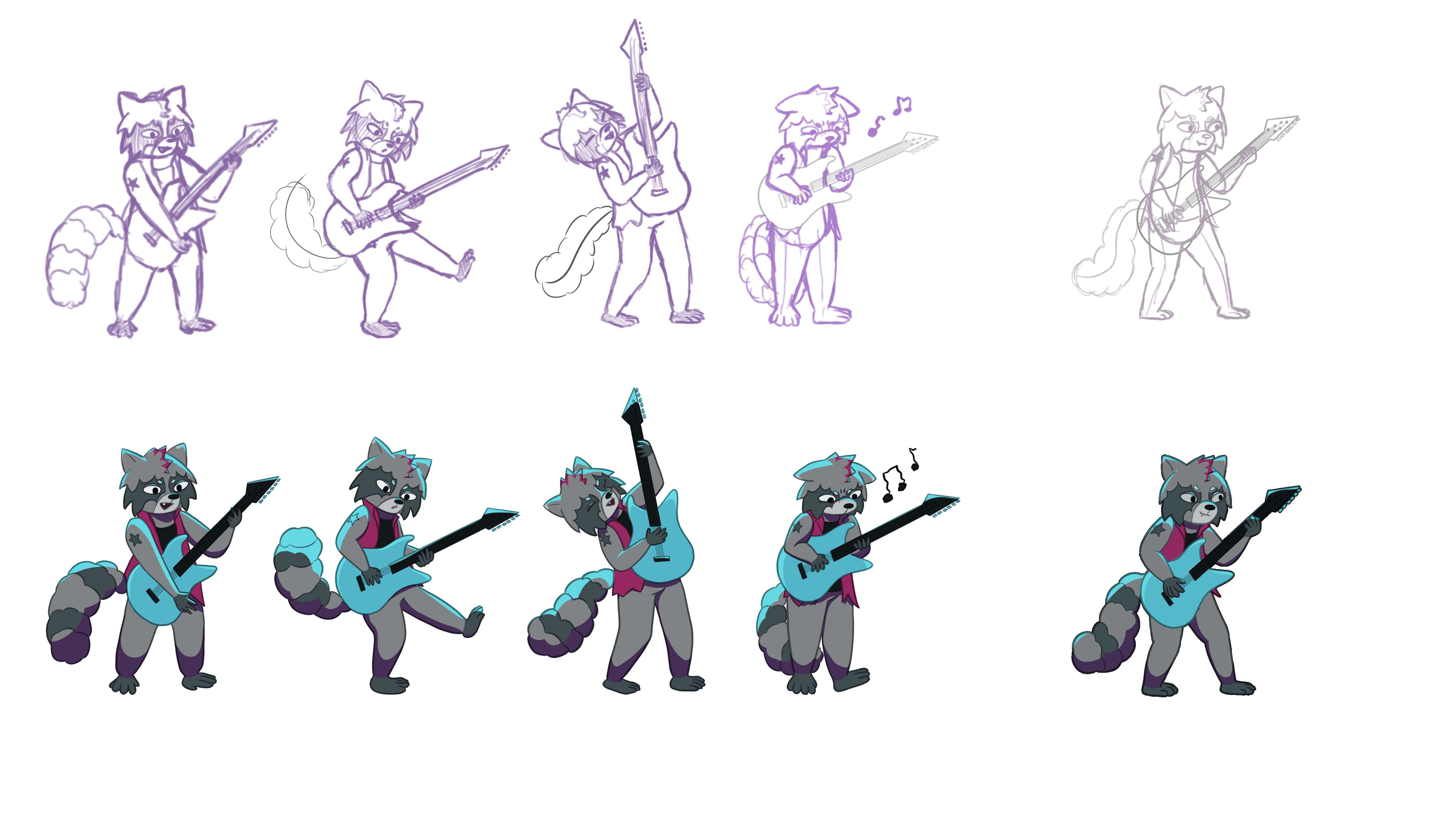 Raccoon concept art